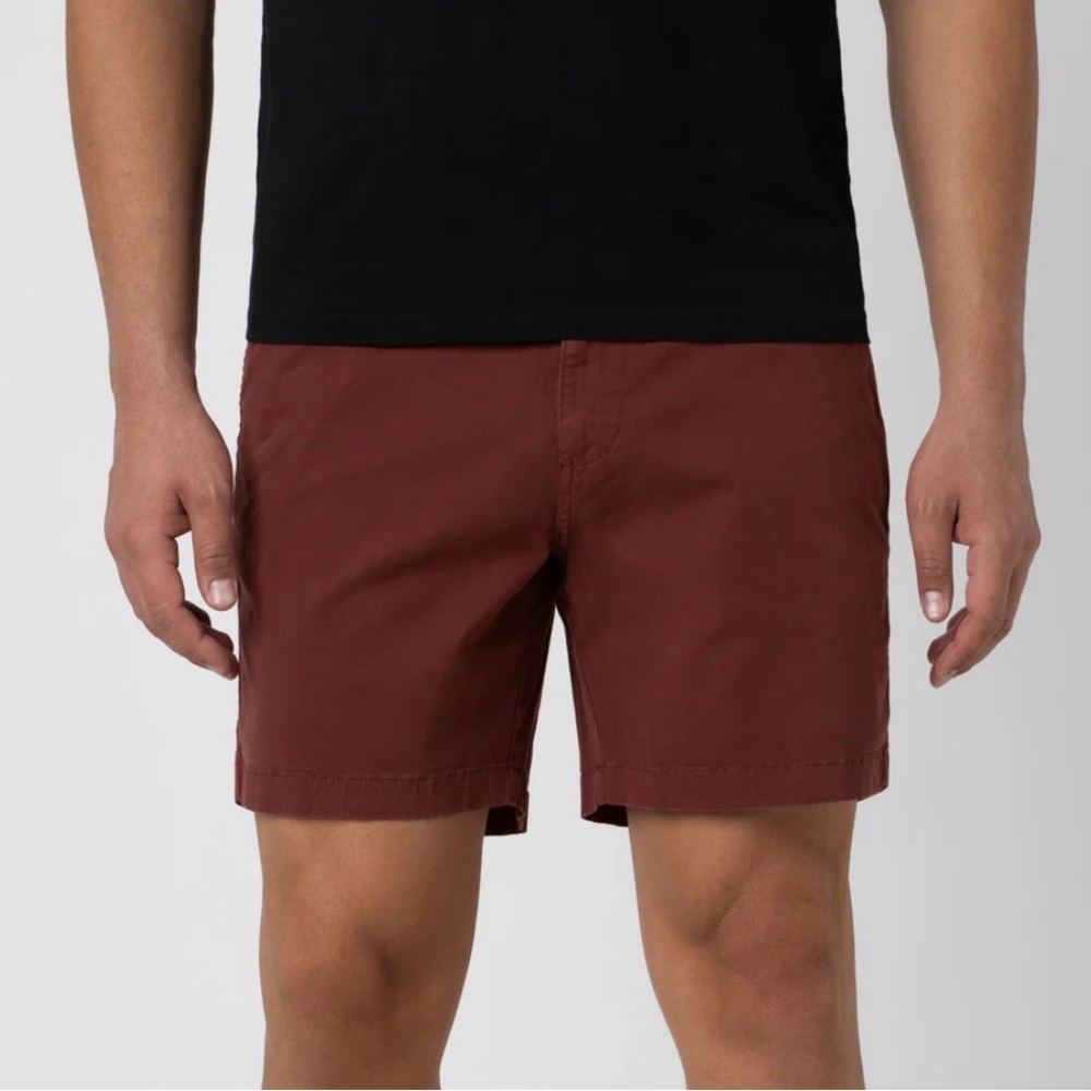 Bearbottom Men's 7" Inseam Stretch Short Brick Red Medium $45 Retail Gorpcore